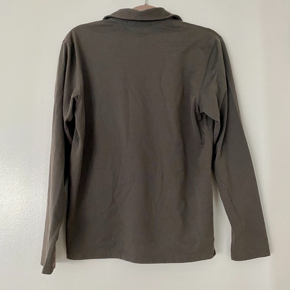 Banana Republic - Men's Collared Brown Sweater Polo Sweatshirt - Picture 2 of 3